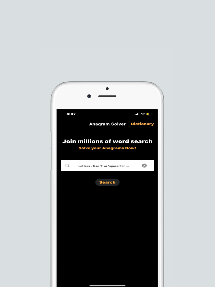 Anagram Solver App