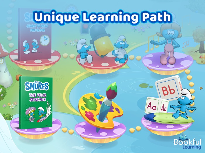 Bookful Learning Smurfs Time
