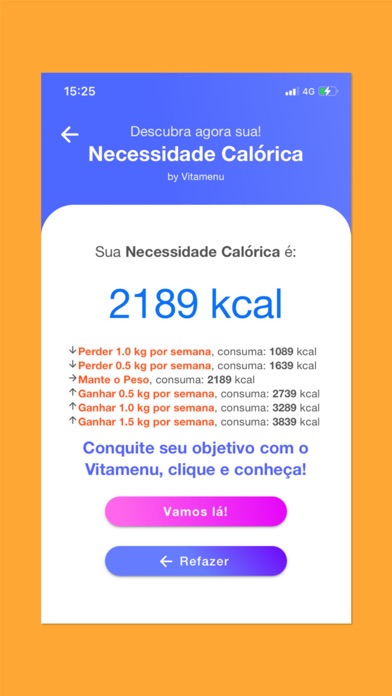 Calorias Diárias & Basal screenshot 4
