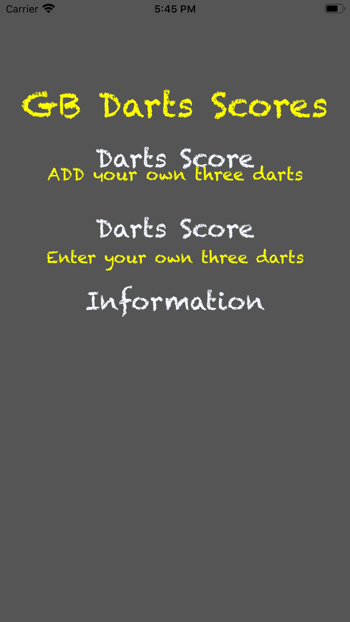 GBDartsScore