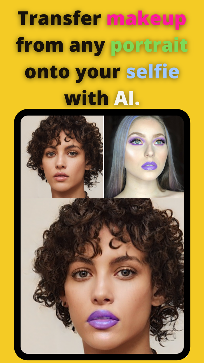 Faceloop cartoon AI face edits