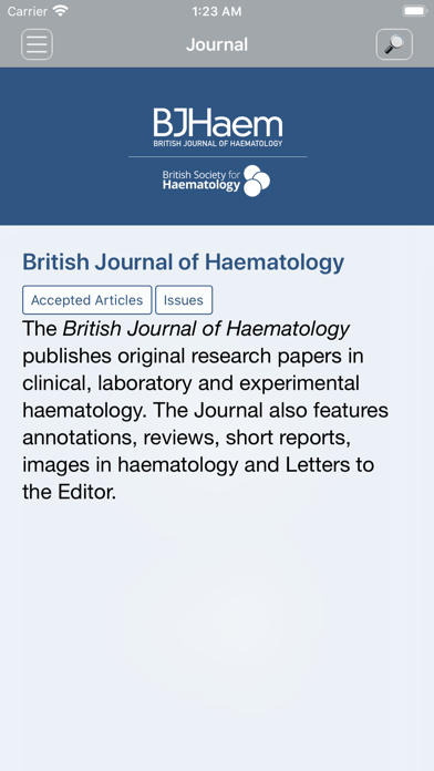 How to cancel & delete British Journal of Haematology from iphone & ipad 2