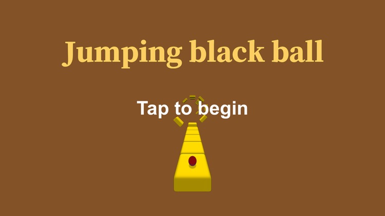 Jumping black ball