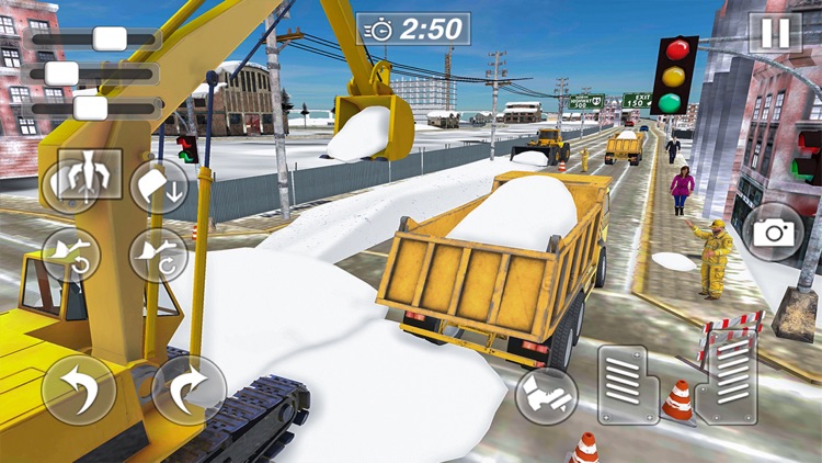 Operate Snow Excavator Crane