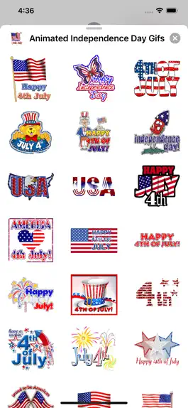 Game screenshot Animated Independence Day Gif hack