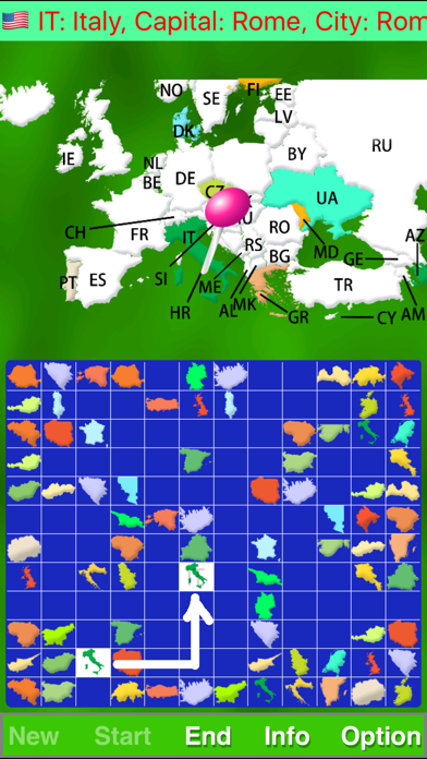 地図ソリティア - 欧州 screenshot1