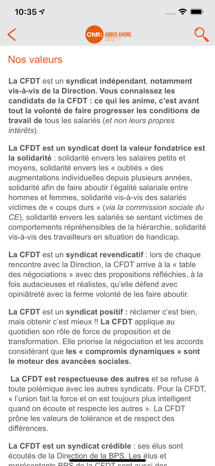 CFDT AIRBUS AVIONS
