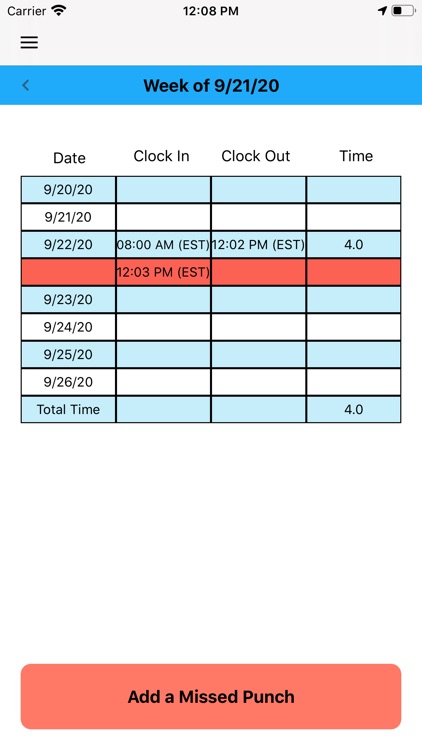 RCH TimeKeeping App