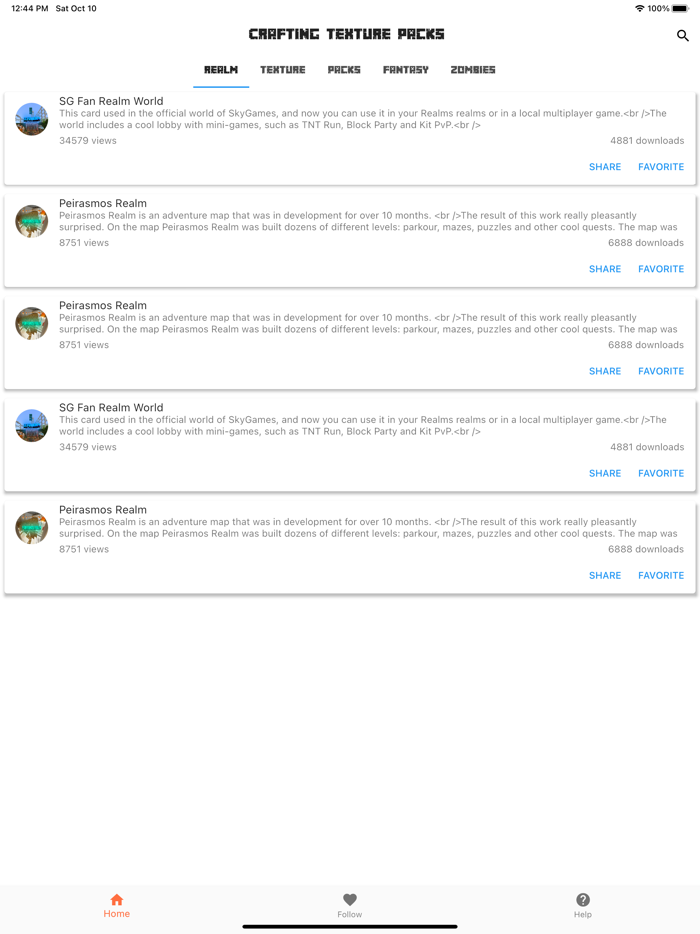 Crafting Texture Packs MCPE