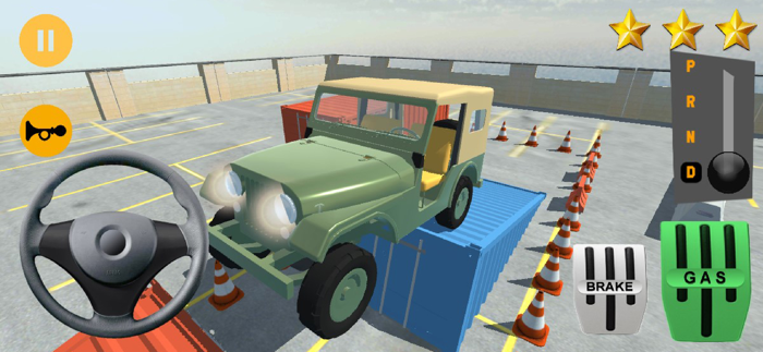 Classic Jeep Stunt Parking 3D