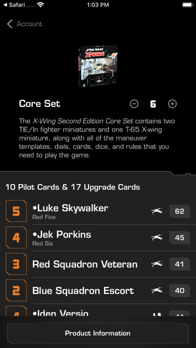 X-Wing Second Ed Squad Builder screenshot 10