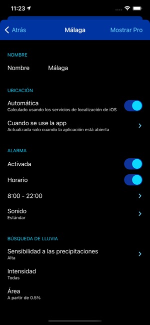 Alarma De Lluvia Rain Alarm En App Store