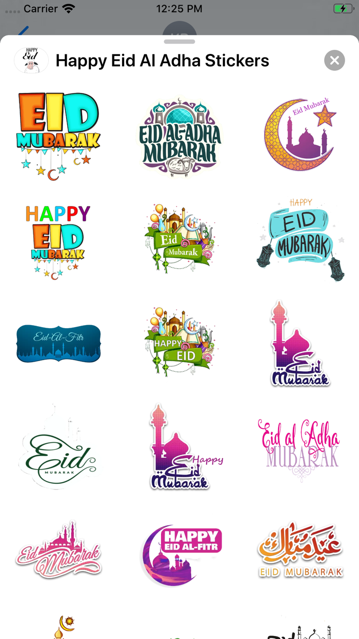 Happy Eid Al Adha Stickers