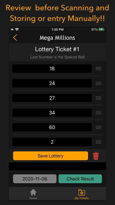 Lottery results-Ticket scanner screenshot 3