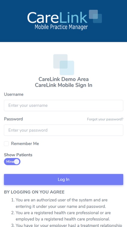 Carelink Mobile Provider App