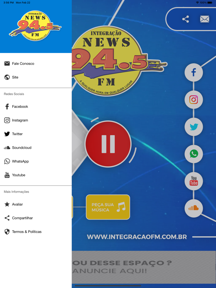 Integração News FM.
