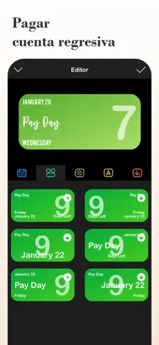 Bildschirmfoto 5 Widgets de cuenta regresiva iphone