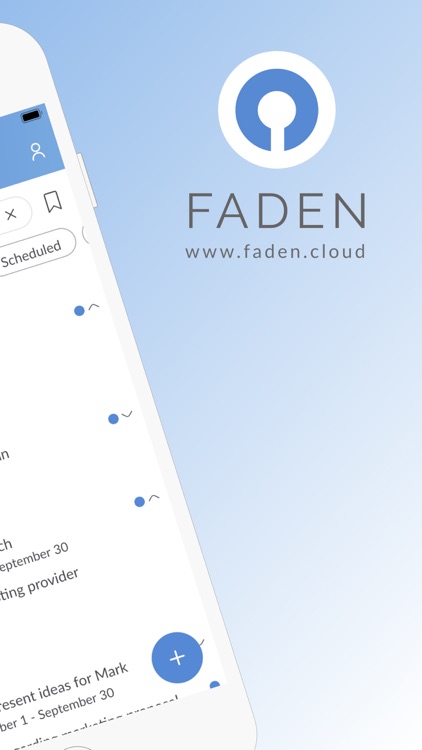 Faden: Journal, notes & tasks