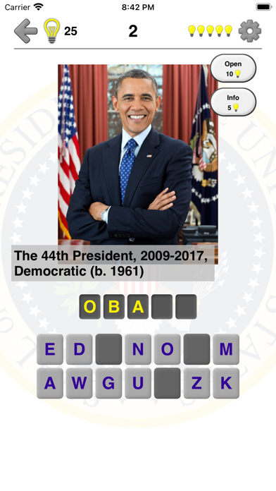How to cancel & delete US Presidents - History Quiz from iphone & ipad 1