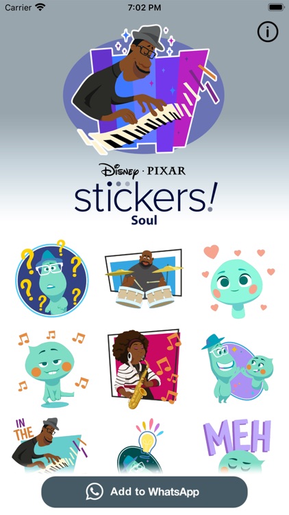 Pixar Stickers: Soul