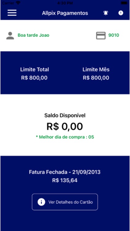 Cartão Allpix Pagamentos