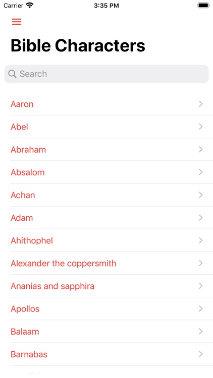 Bible Characters Dictionary screenshot-3