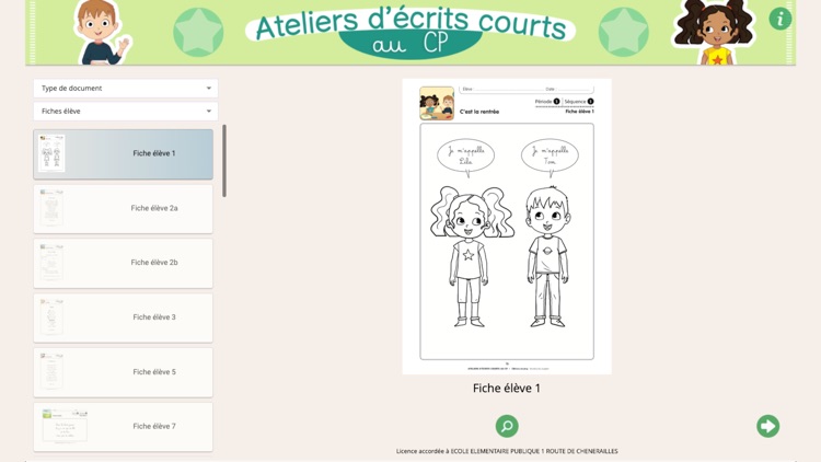 Ateliers d'écrits courts au CP