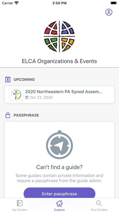 How to cancel & delete ELCA Organizations & Events from iphone & ipad 2