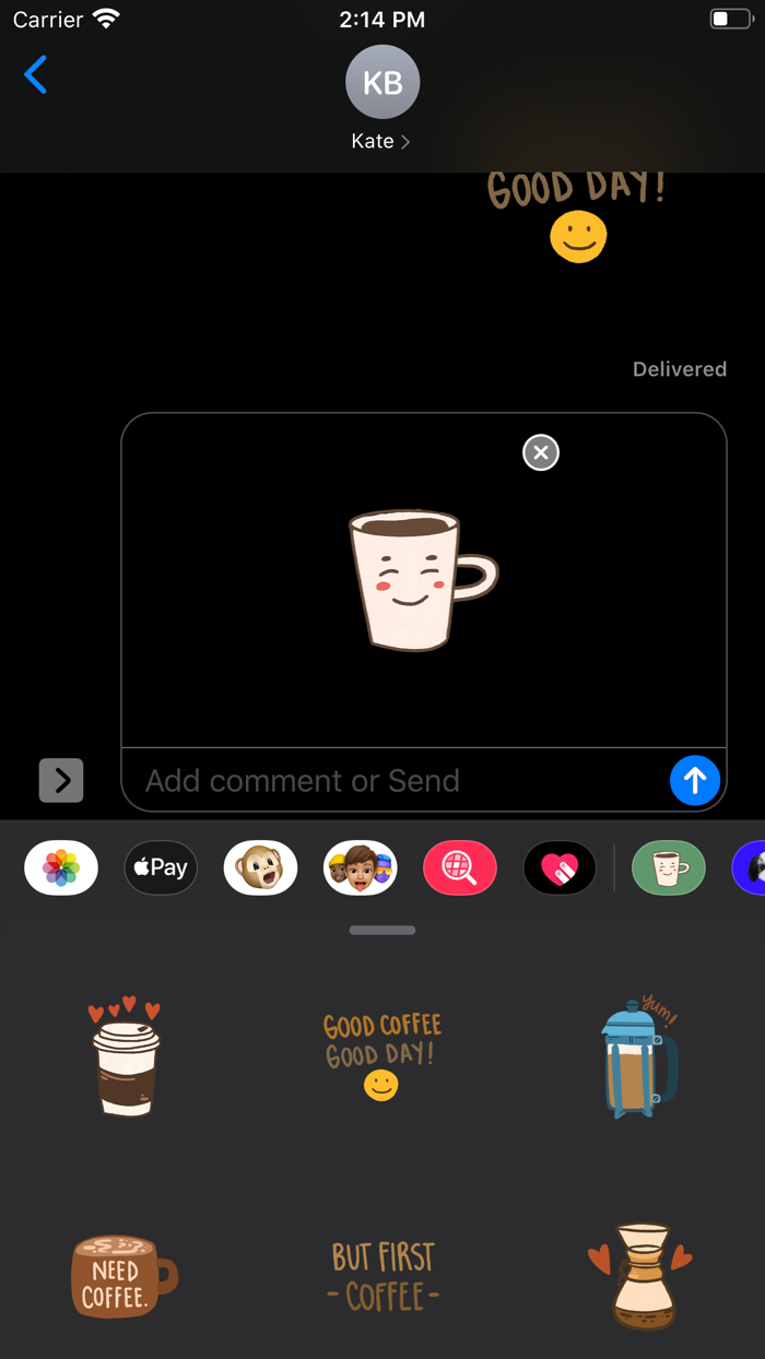 Love Coffee Stickers