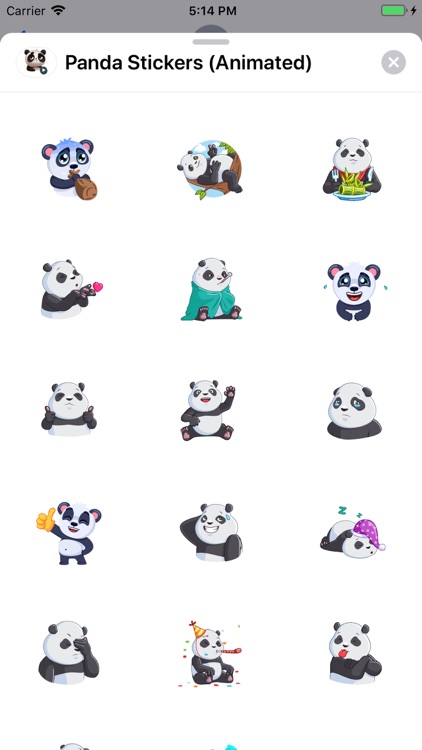 Panda Stickers (Animated)