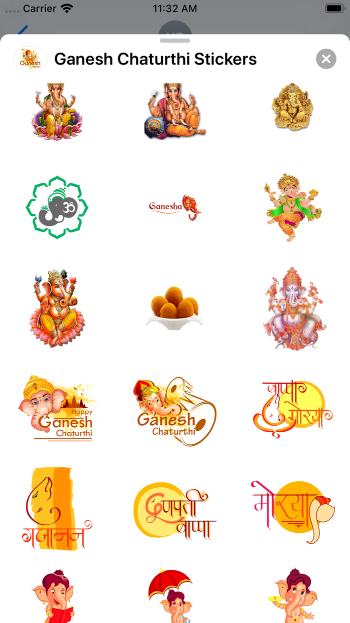 Ganesh Chaturthi Stickers
