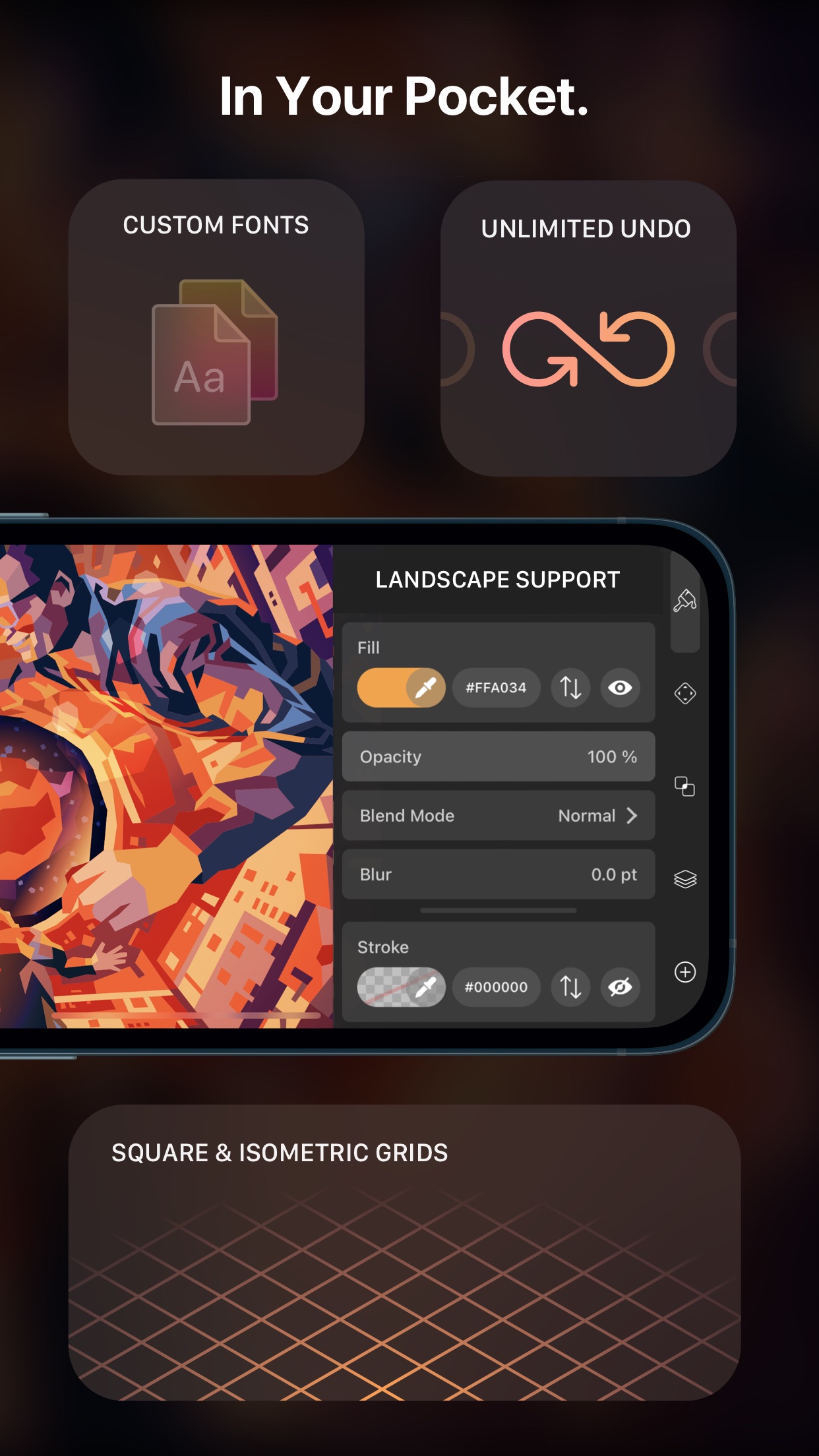 Screenshot do app Vectornator: Design Software