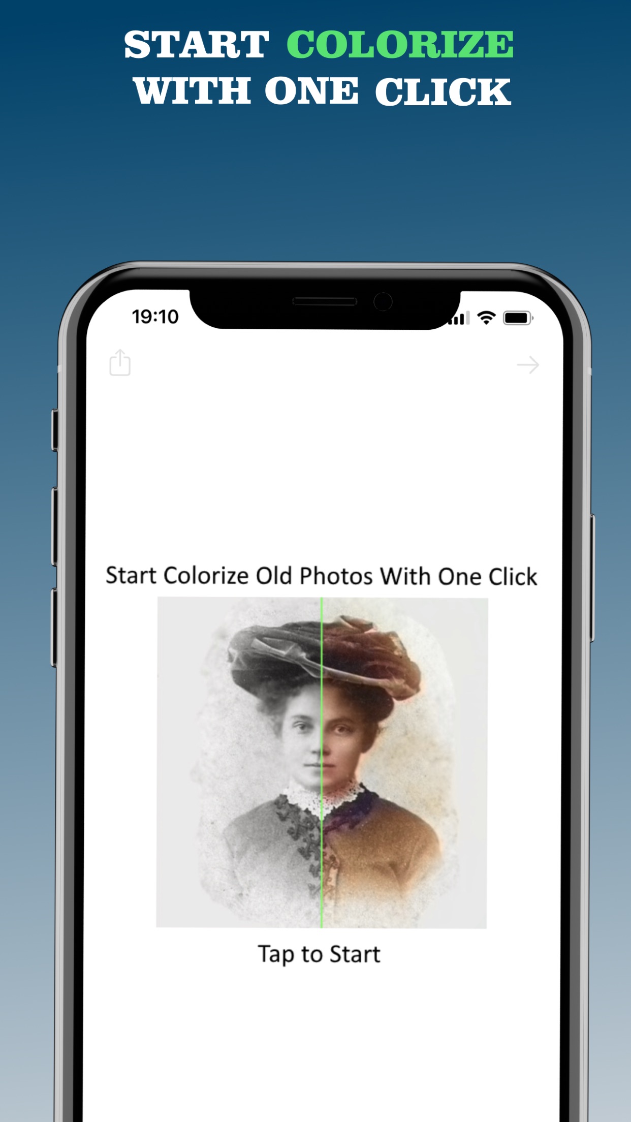Screenshot do app Colorize - Improve Old Photos