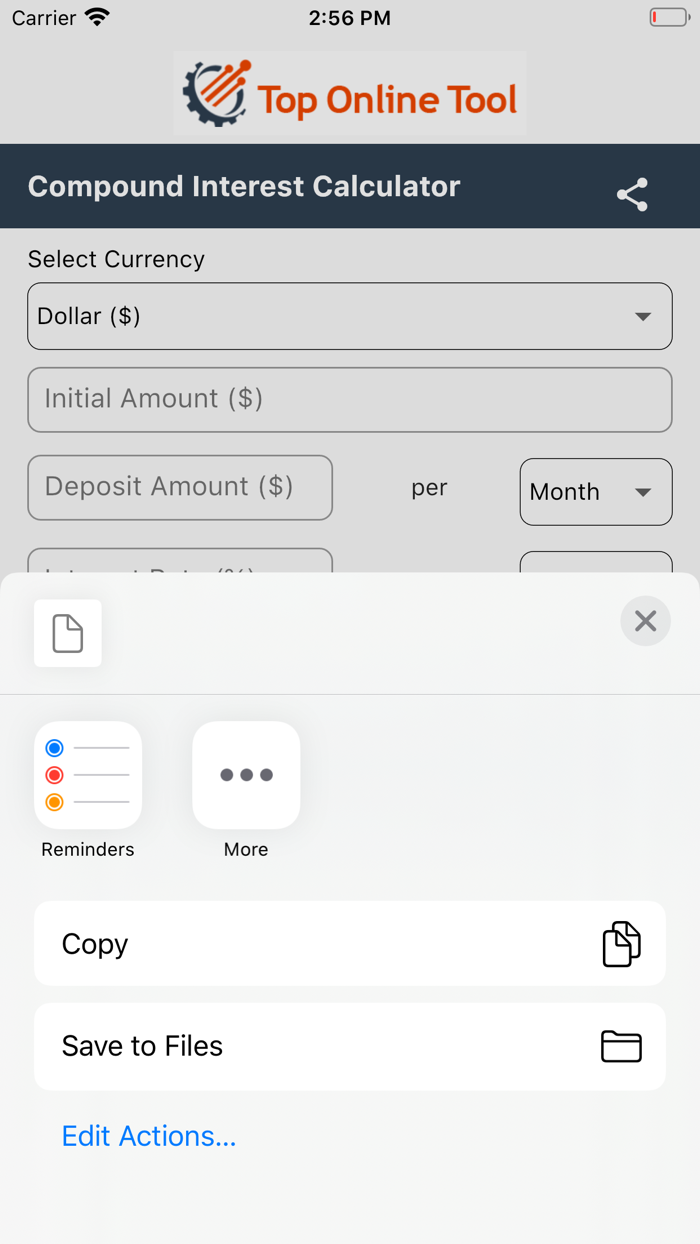 Calculate Compound Interest