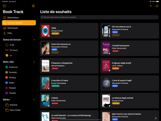 Book Track - Catalogue livres Book Track - Catalogue livres