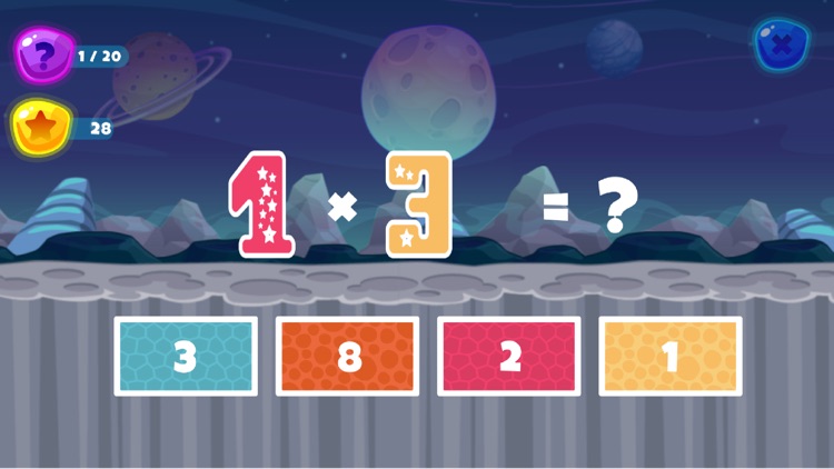 Fun Space Math Multiplication screenshot-5