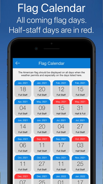 Flag Day - US Flag Calendar screenshot-3