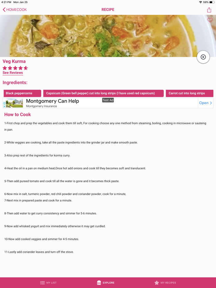 Home Cook - Recipe Book