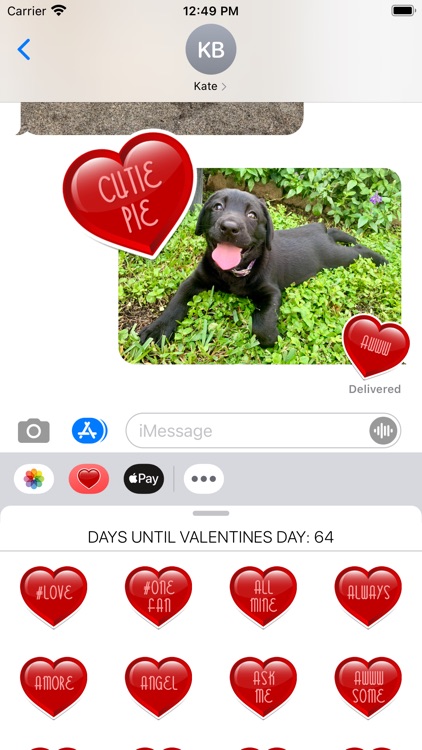 Conversation Heart Stickers