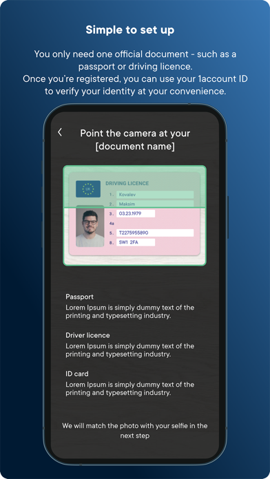 1account ID: Digital identity screenshot 3