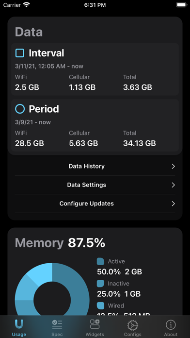 Usage Widgets screenshot 4