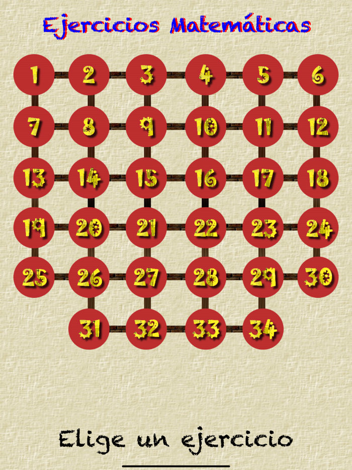 Ejercicios Matemáticas