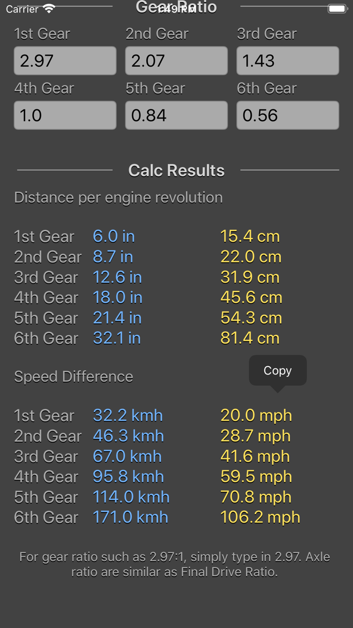 Gear Calculator Plus