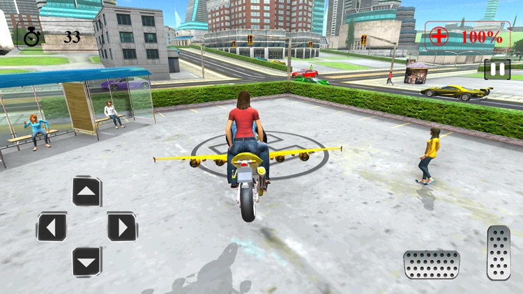 Modern Flying Bike Taxi screenshot-3