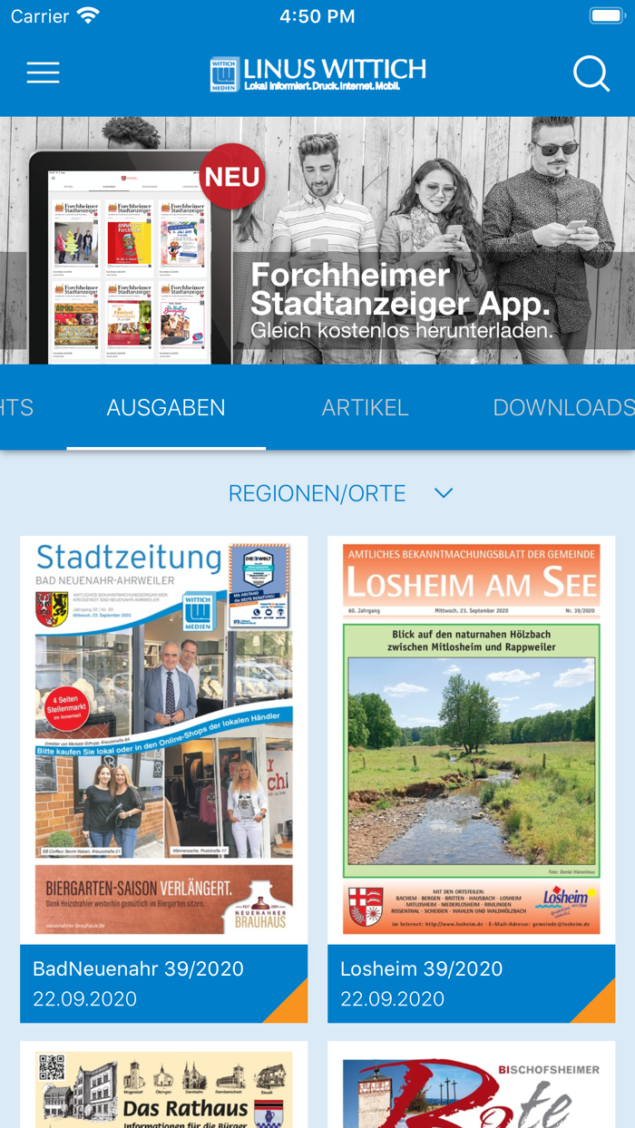LINUS WITTICH ePaper App