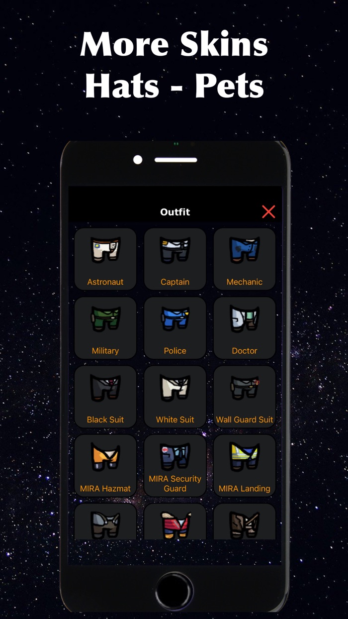 Skins  Nickname for Among Us