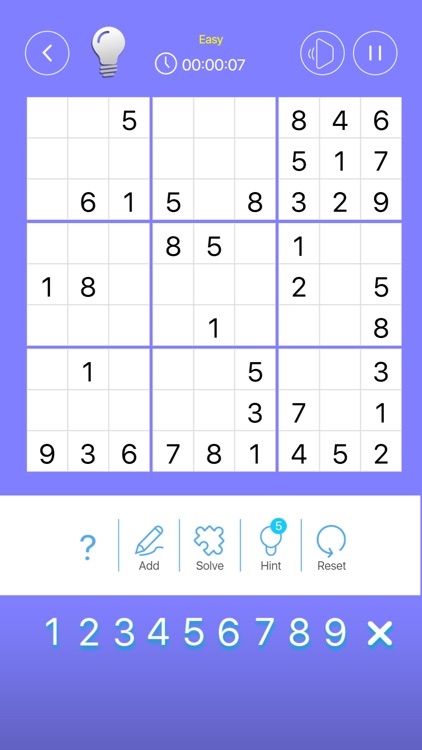 Simple Sudoku Puzzle Game screenshot-4