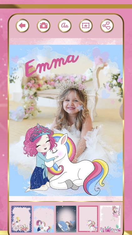 Princess photo frames & album screenshot-3