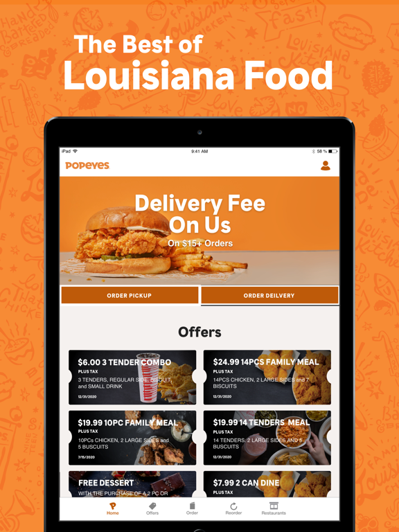 iPad Image of Popeyes®