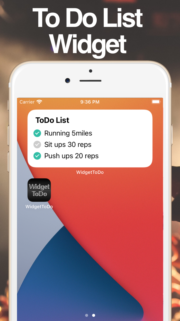 To Do List Widget WidgetToDo